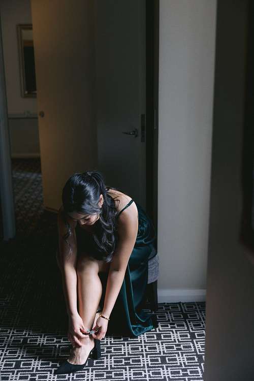 Bride Getting Ready