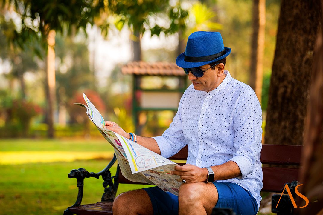 Lifestyle shoot of Chef Sanjeev Kapoor