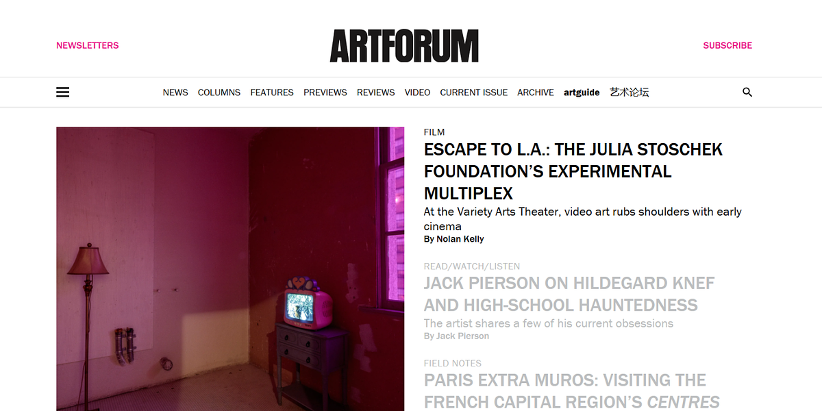 ArtForum - blog d'art