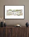 FINE ART PRINT City of Sheffield Cityscape No.2  Sheffield Yorkshire, England