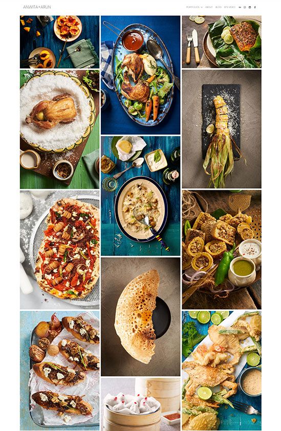 Anwita Arun Portafoglio fotografico di cibo Sito web