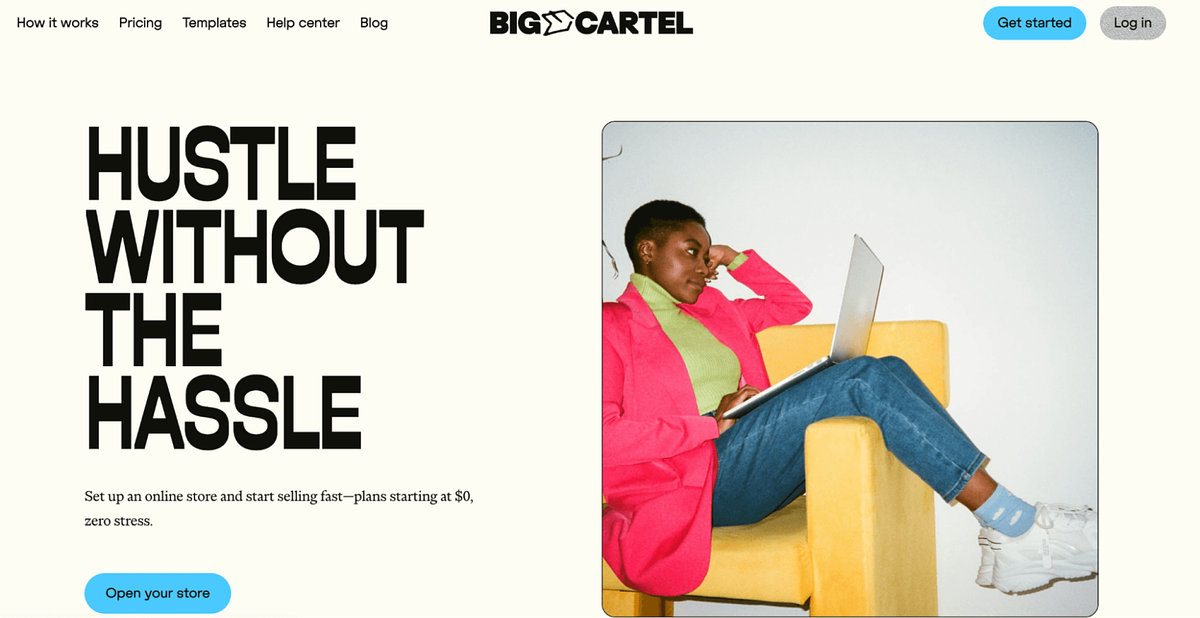 Big Cartel e-commerce website builder