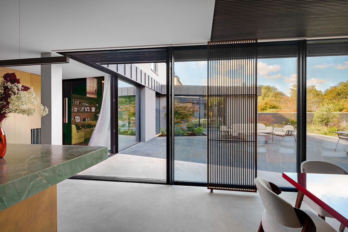 Dublin Residence Interior with Courtyard View - Ambient Architec