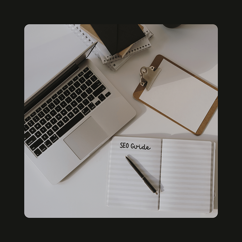 laptop , notebook and clipboard
