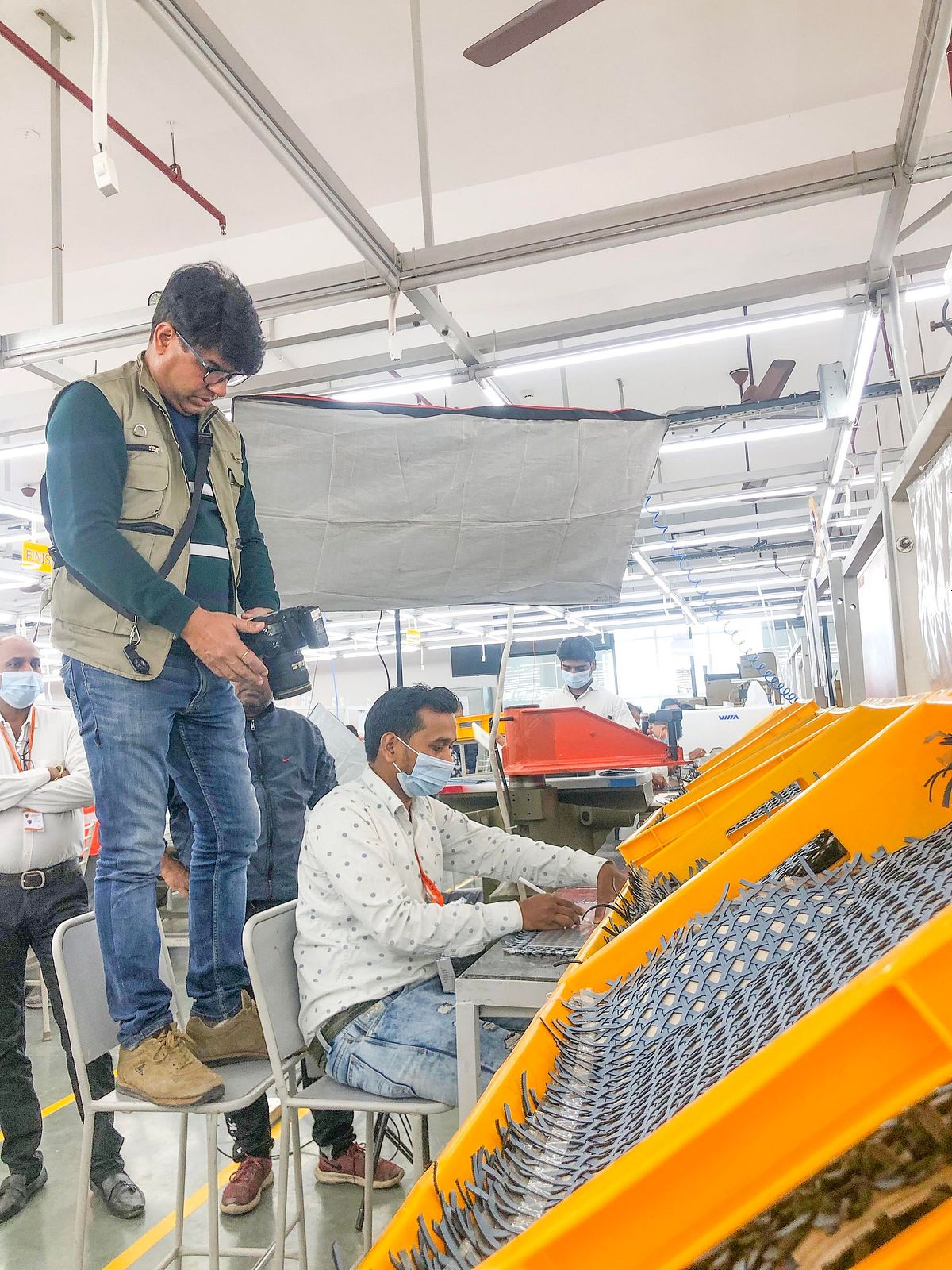 Taking a shot from the top