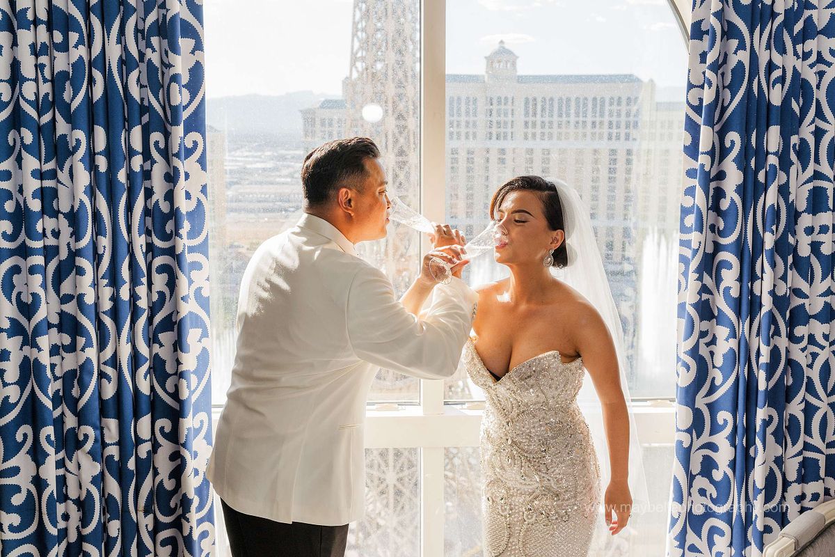 Wedding/Elopement at La Chapelle Royale at Paris Hotel, Las Vegas Nevada