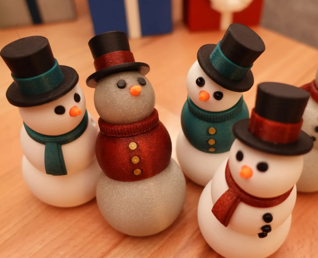 Snowman Fidget toy 3D printing