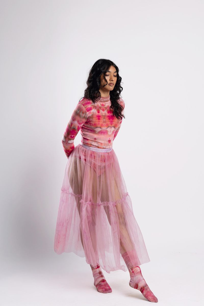 Full Sleeve Leotard - Rosé Hour