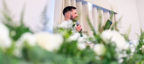 Wedding by Jermaine – groom delivering his speech during the wedding reception