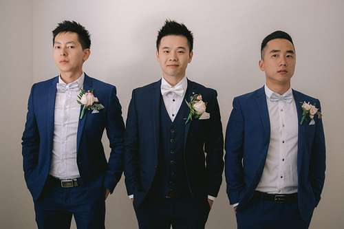 Groom Getting Ready