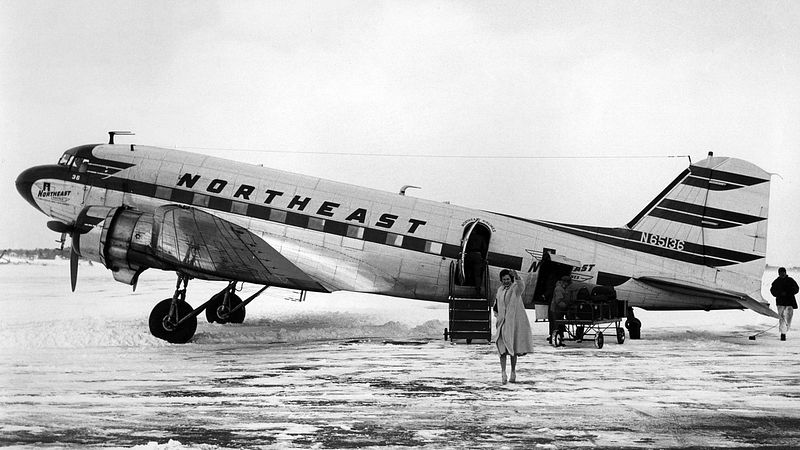 The crash site of Northeast Airlines Flight 792