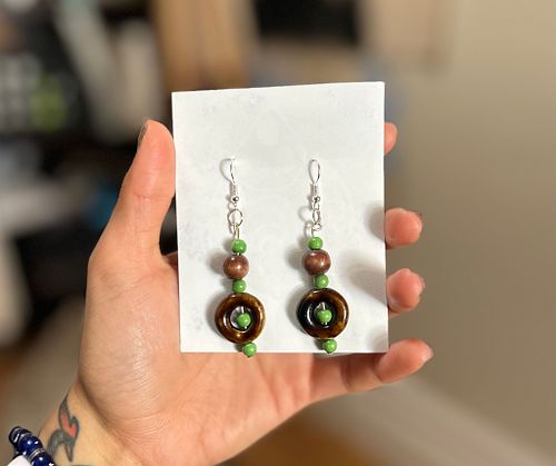 earth circles earrings