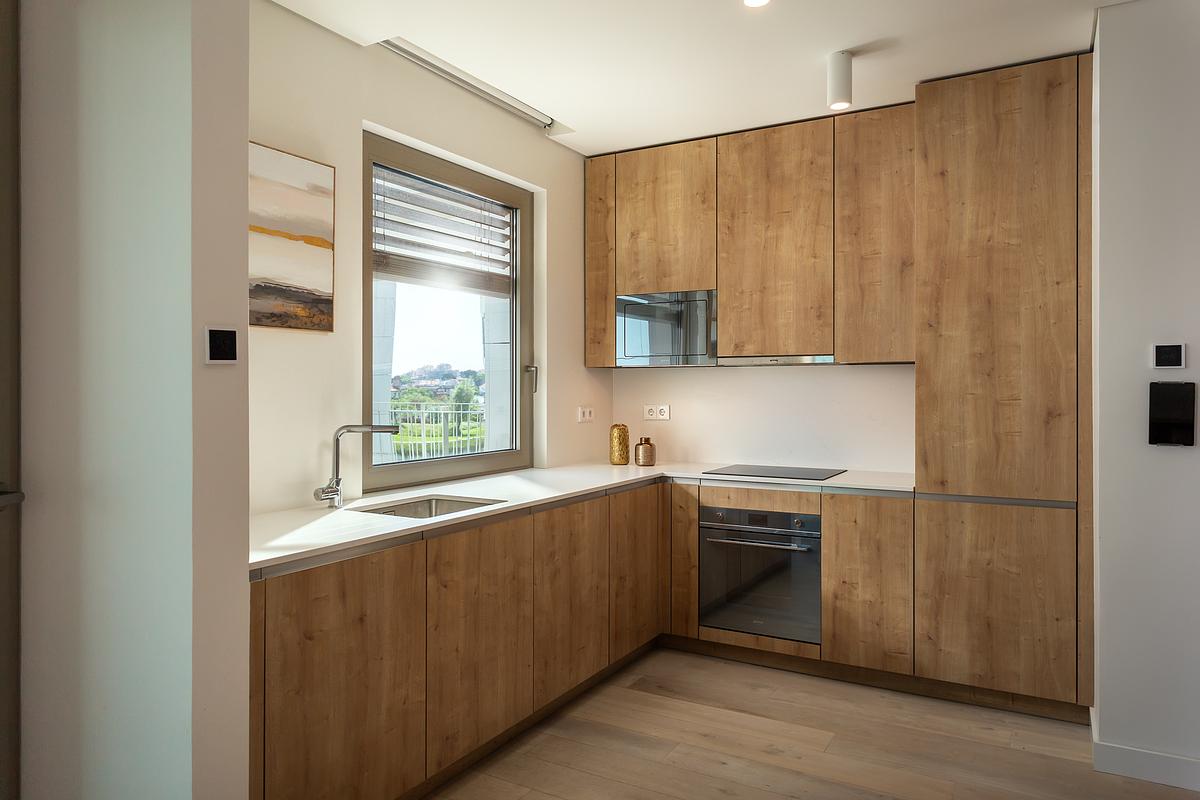 Fotografia imobili&aacute;ria de T1 de luxo com vista mar no Atlantic 