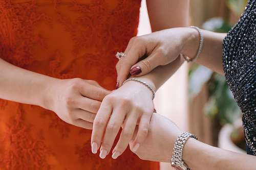 Bride Getting Ready