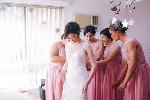 Bride Getting Ready