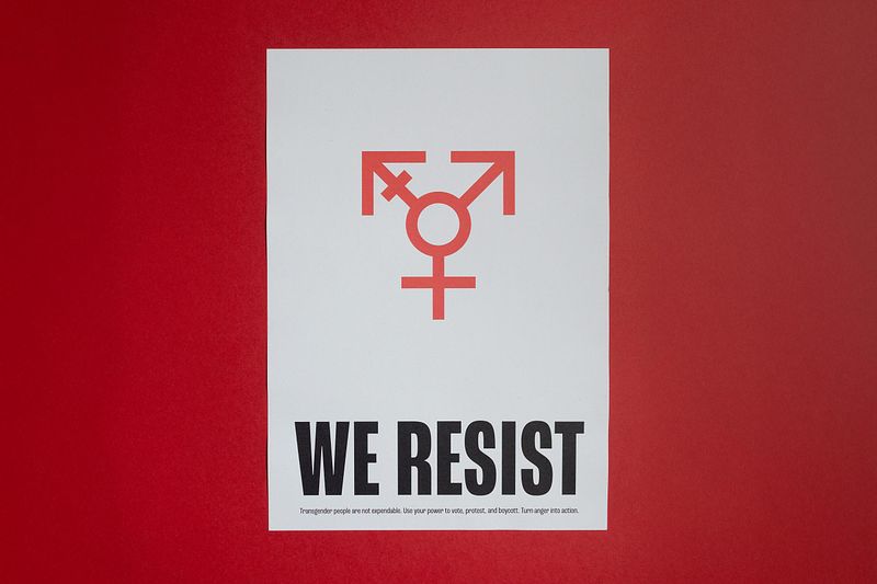 WE RESIST Trans Rights Poster