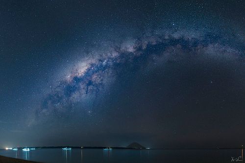 Milchstra&szlig;enzentrum &uuml;ber Manado Tua