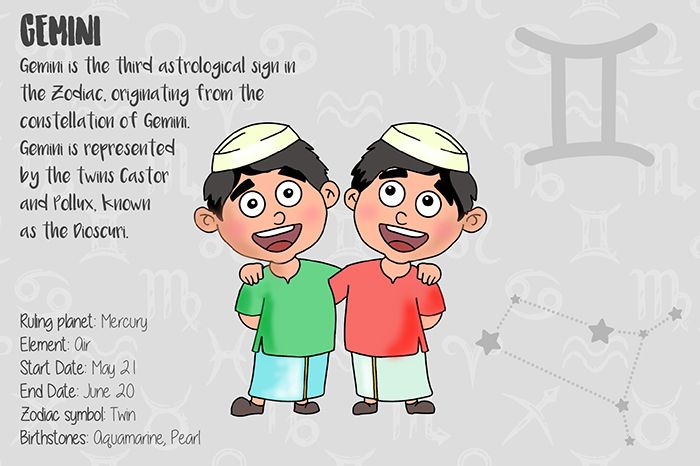 ZODIAC SIGNS - 12 CARDS