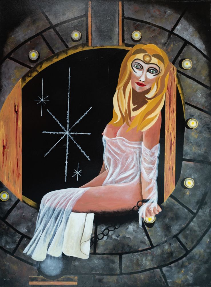 Loneliness — Solitude, peinture expressive par Patrice Goubeau