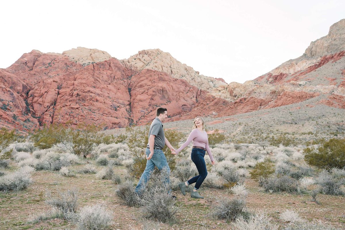 Red Rock Canyon, Las Vegas Nevada Engagement Photoshoot