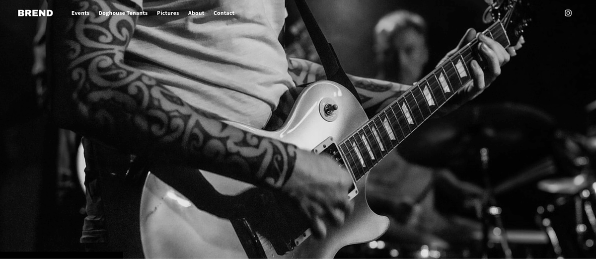 Image of Brend Rock's musician website