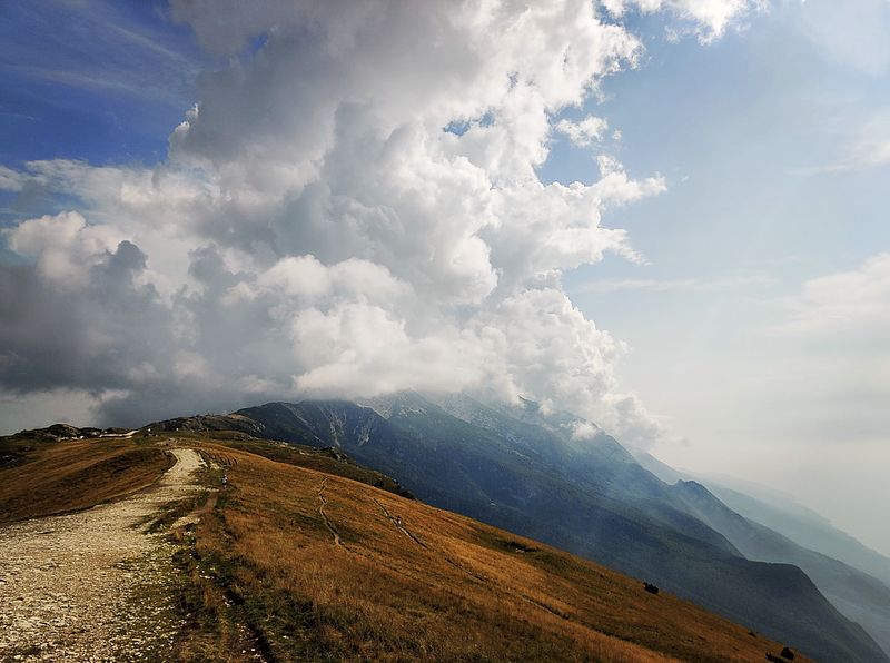 At the top of Mount Baldo 2