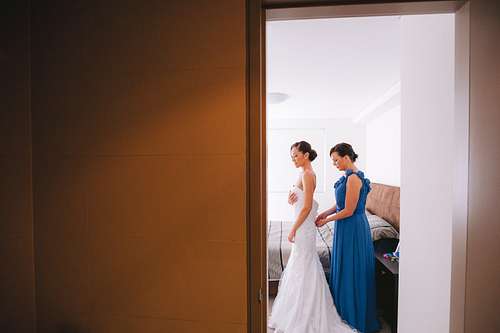 Bride Getting Ready