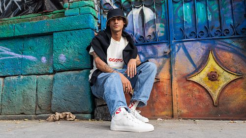 Urban sneaker portrait for Proto Collective in Mexico City streets — digital commercial photography by David Andrade