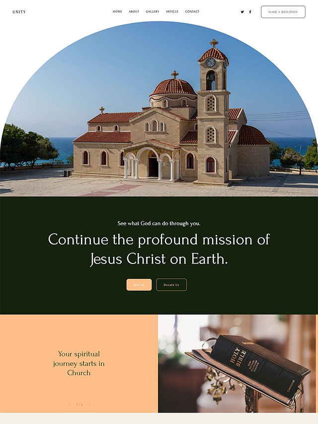 Unity - Pixpa Portfolio Website Templates