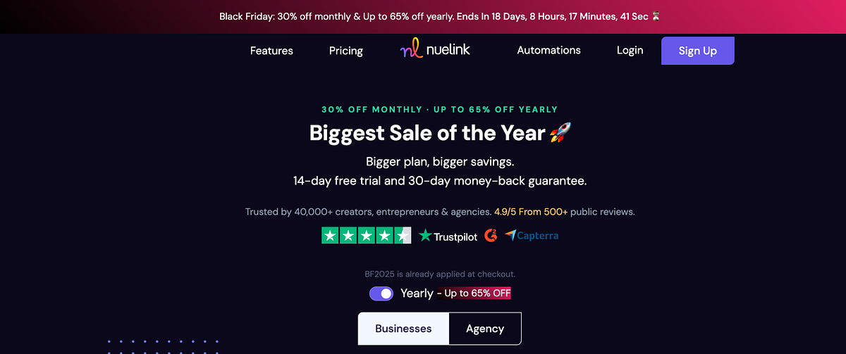 Viernes negro de Nuelink