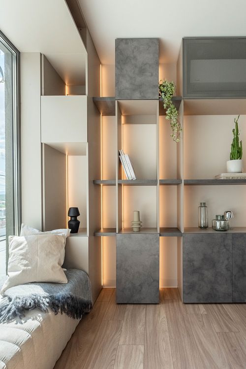 Cozy window reading seat with natural light – Scala project