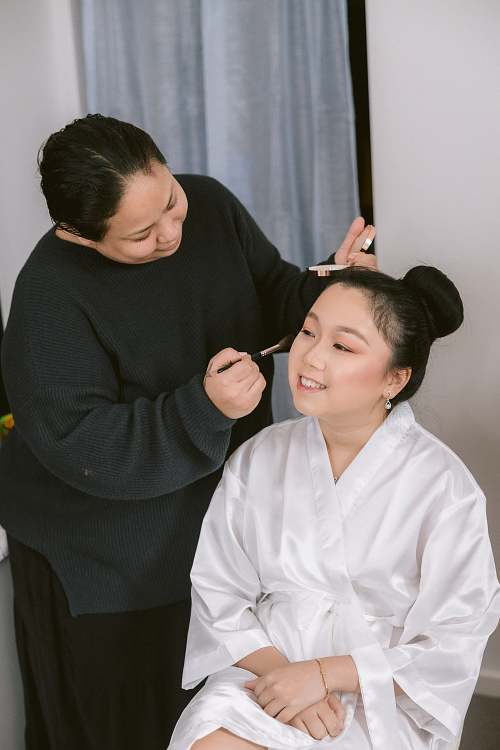 Bride Getting Ready