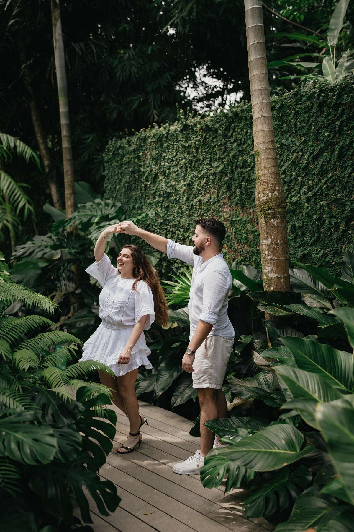 Photographer capturing engagement at Nayara Springs Costa Rica