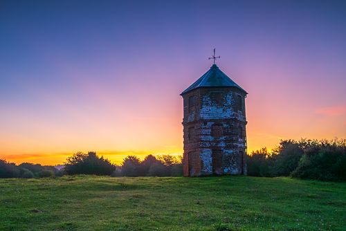Pepperbox Hill at Sunrise, Purple Sky