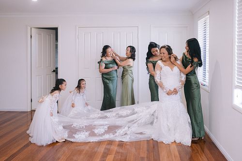 Bride Getting Ready