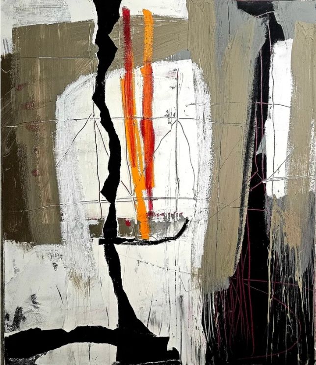 art work: mixed media on canvas by Dieter Langer