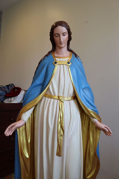Statue of Mary after restoration