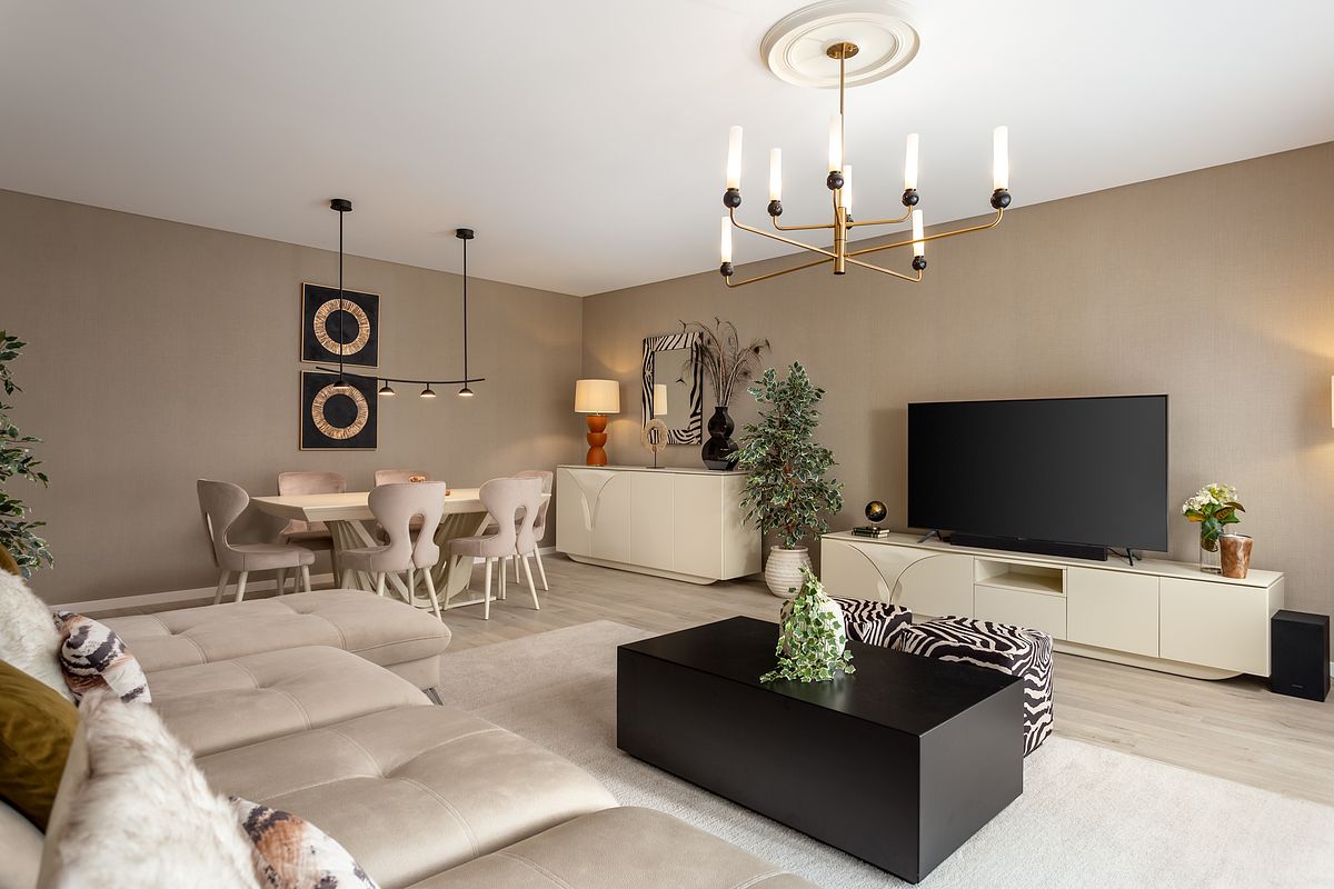 Fotografia de no Apartamento Montijo, destacando a decora&ccedil;&atilde;o com Estilo Africano.