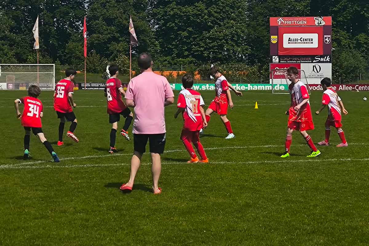 Die Keiner aus Hamm freuten sich auf das Spiel gegen die Ibbenbürener Kickers