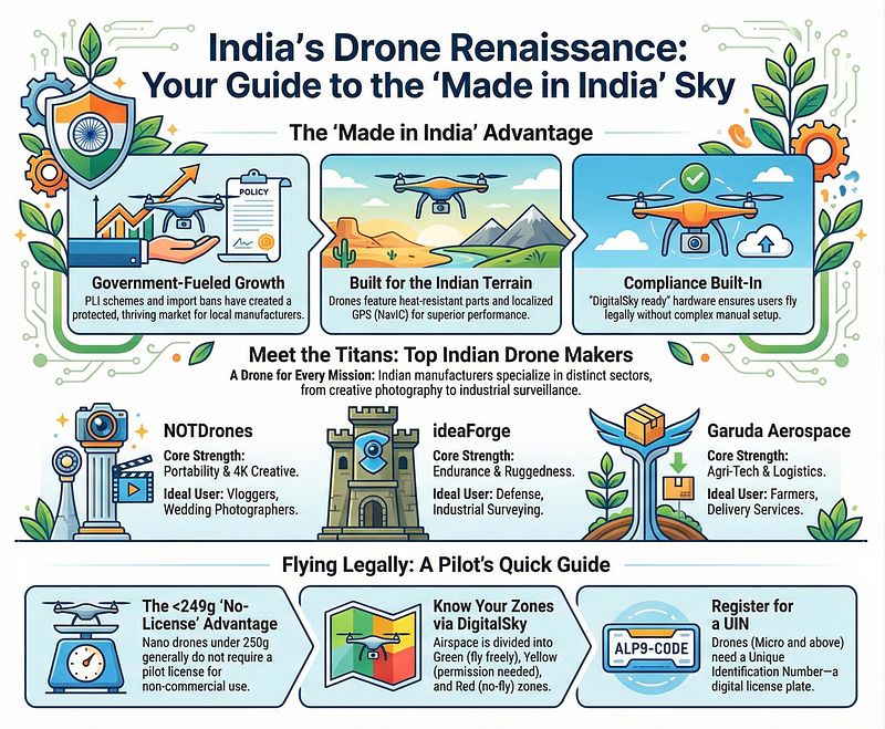 The Ultimate Guide to Aerial Drone Manufacturers in India: 2026 Edition | Innovation, Regulations & The Future of Indian Skies
