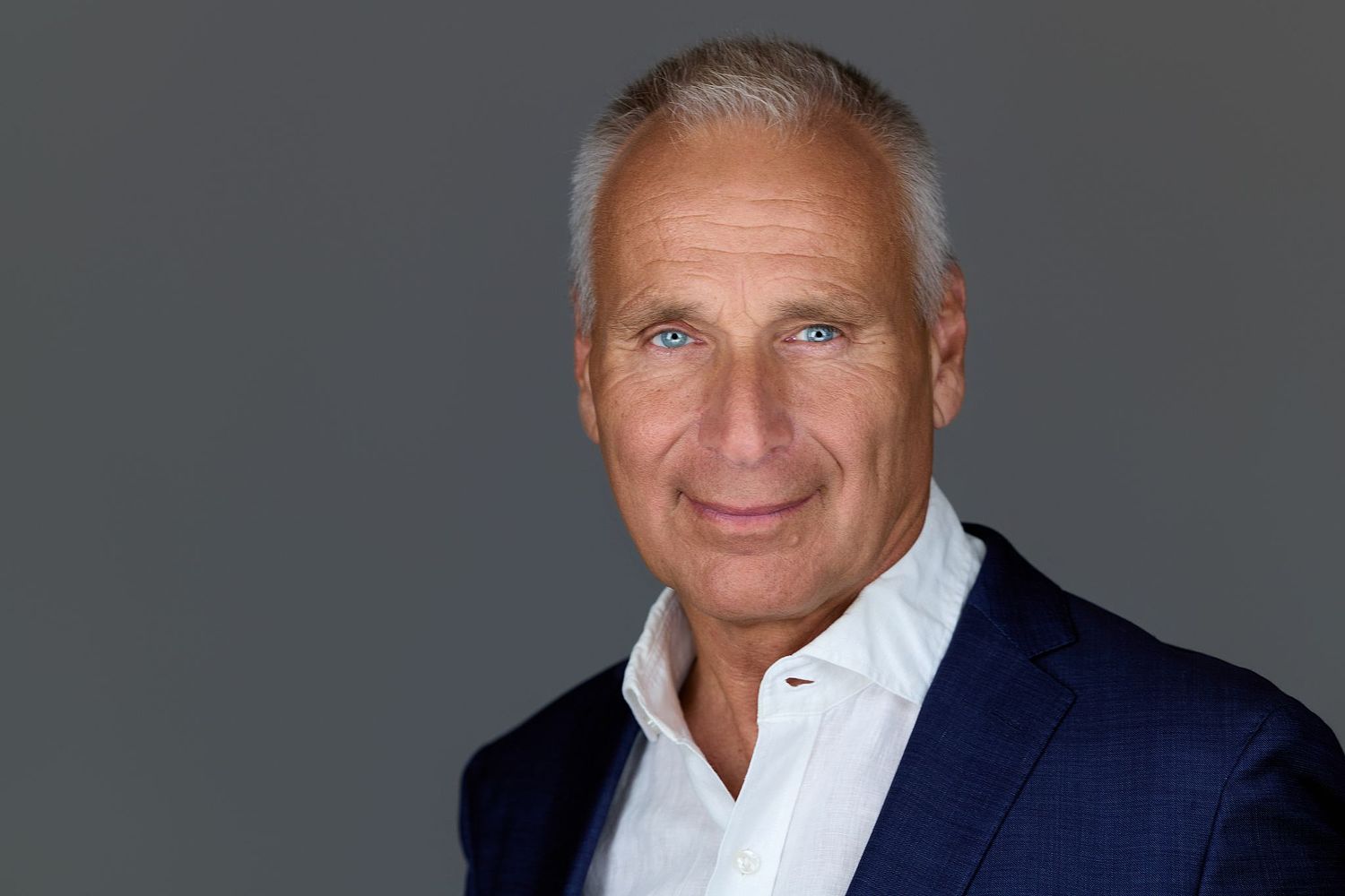 Professional business man headshot for branding.