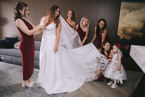 Bride Getting Ready