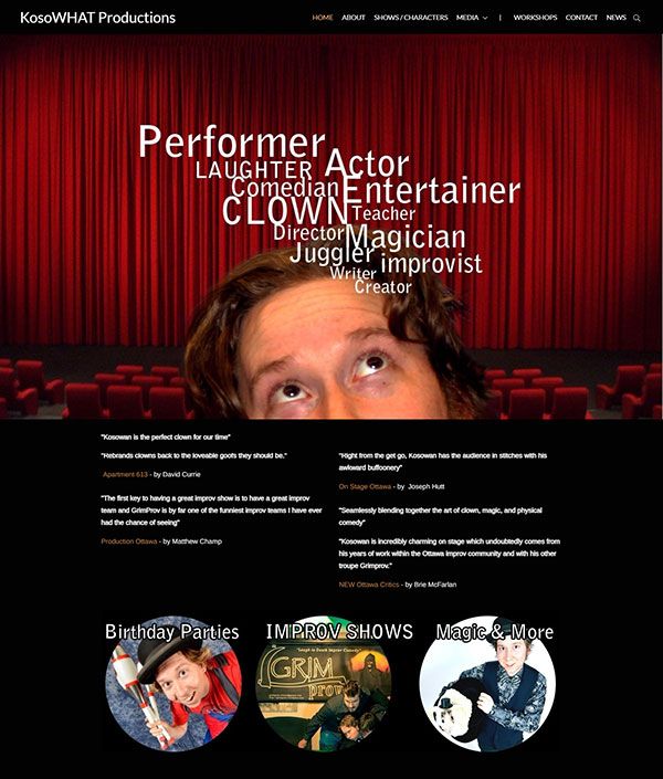 Michael Kosowan Portfolio Website Examples