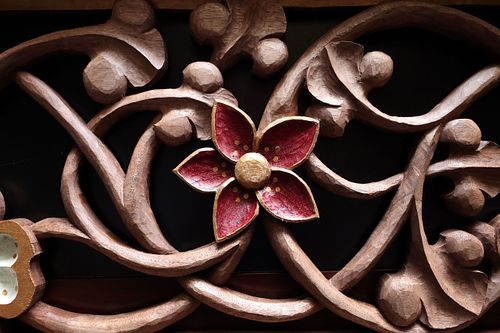 the finished Begonia flower finished and painted